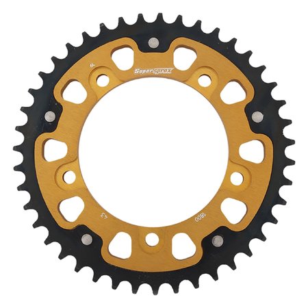 SUPERSPROX New  - Gold Stealth sprocket For 43T, Chain Size 530,  RST-1800-43-GLD